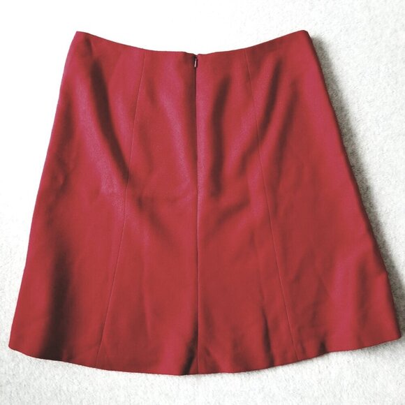 Brooks Brothers 346 Womens 12P Wool Blend A Line Preppy Skirt Academia Office - Picture 2 of 8